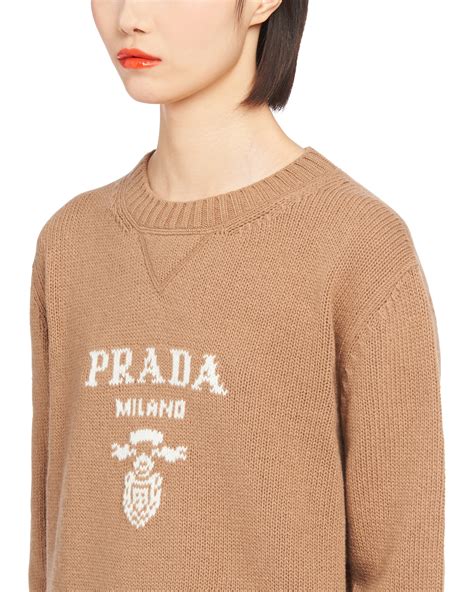 maglione moncler di prada|Maglione in lana cashmere e Re.